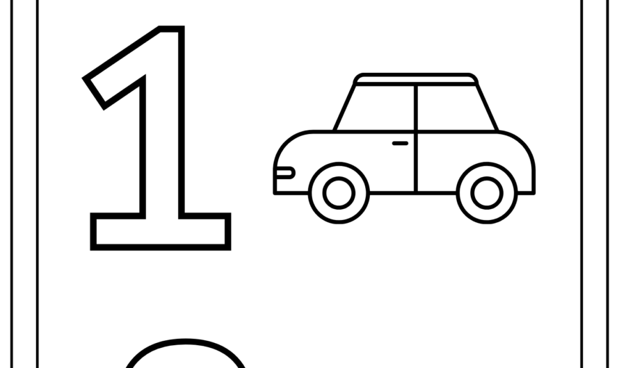 Number Coloring Pages 1