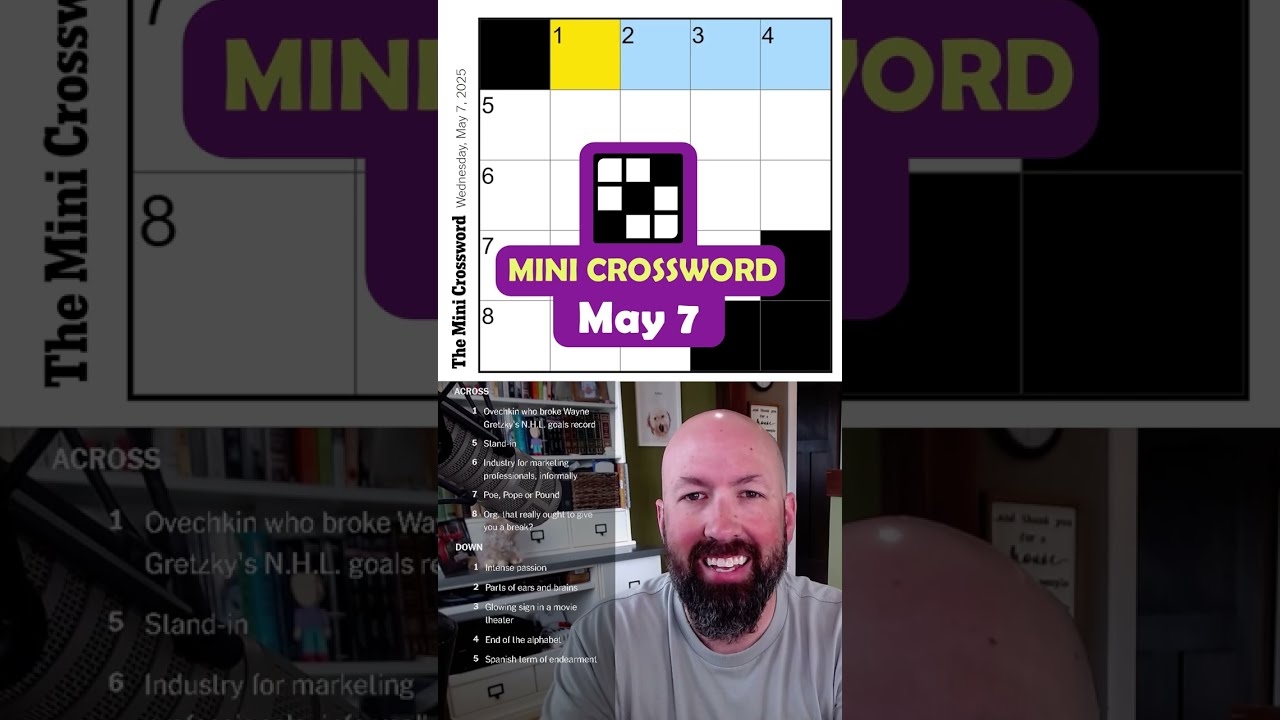 NYT Mini Crossword May 7 YouTube NYT Mini Crossword May 7 YouTube