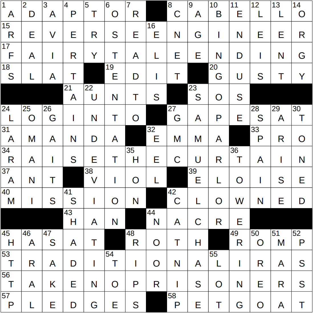 NYXCrossword Page 32 Of 6080 Answers To The New York Times Crossword NYXCrossword Page 32 Of 6080 Answers To The New York Times Crossword