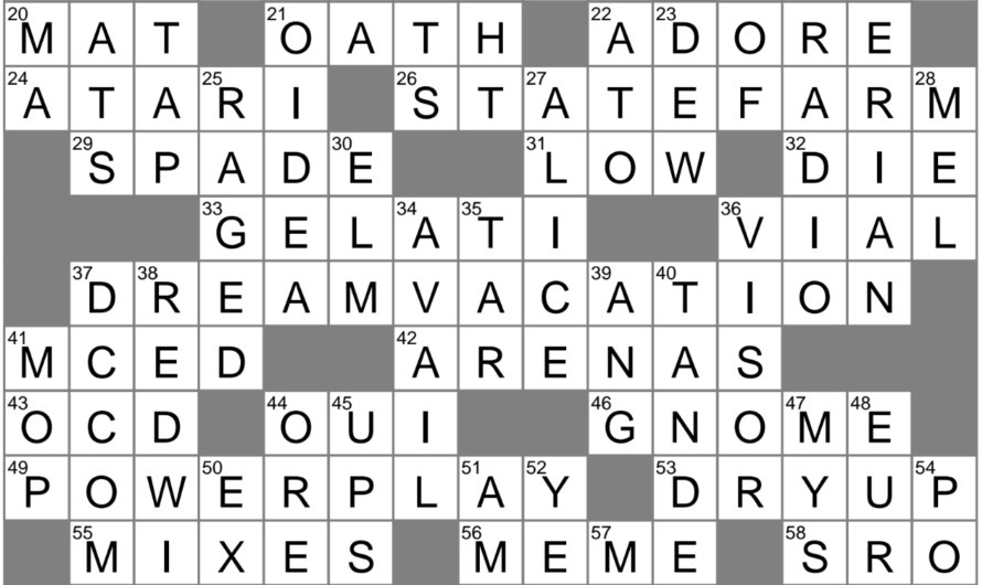 Release Crossword Clue