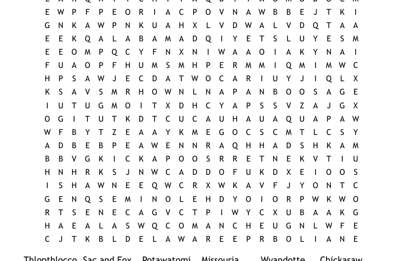 Oklahoma Tribe Crossword Clue