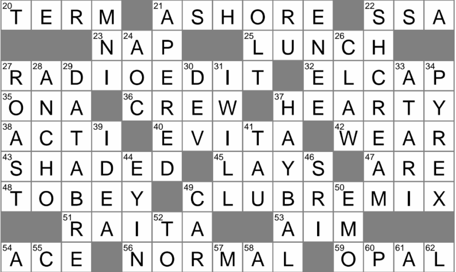 Ethereal Crossword Clue