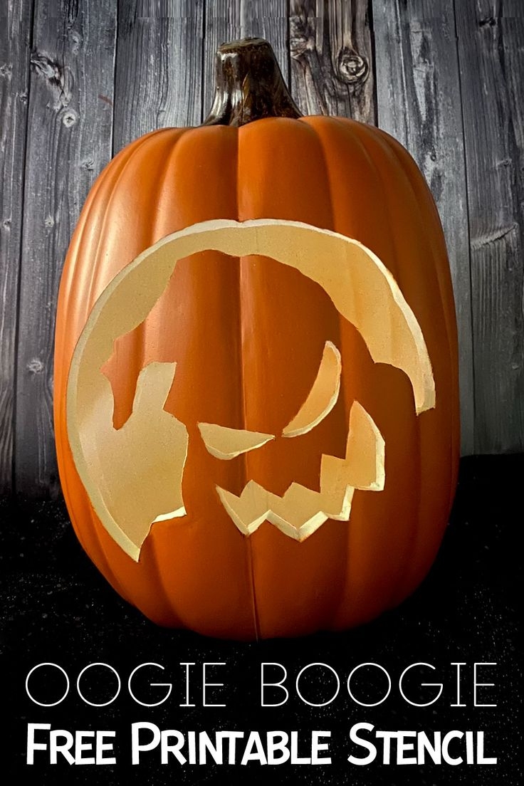 oogie boogie pumpkin template oogie boogie pumpkin template