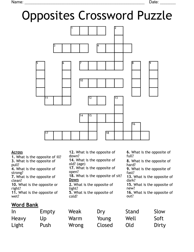 Opposite Of Sans Crossword Clue