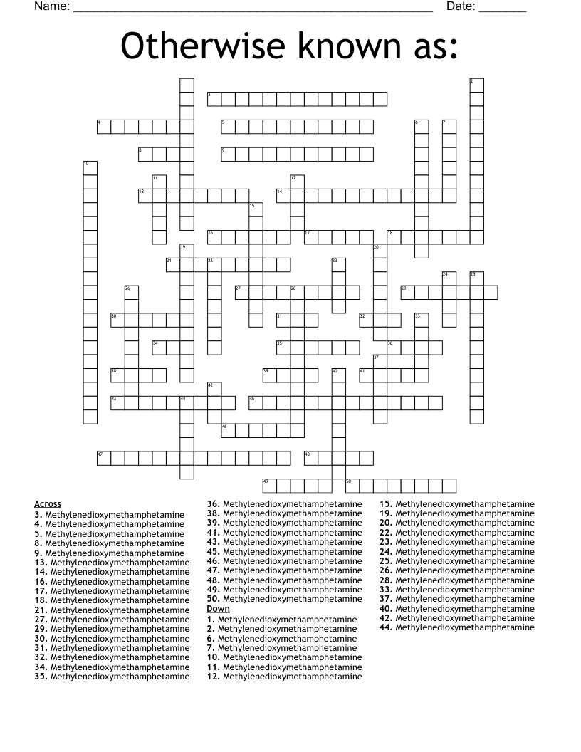 Otherwise Known As Crossword WordMint