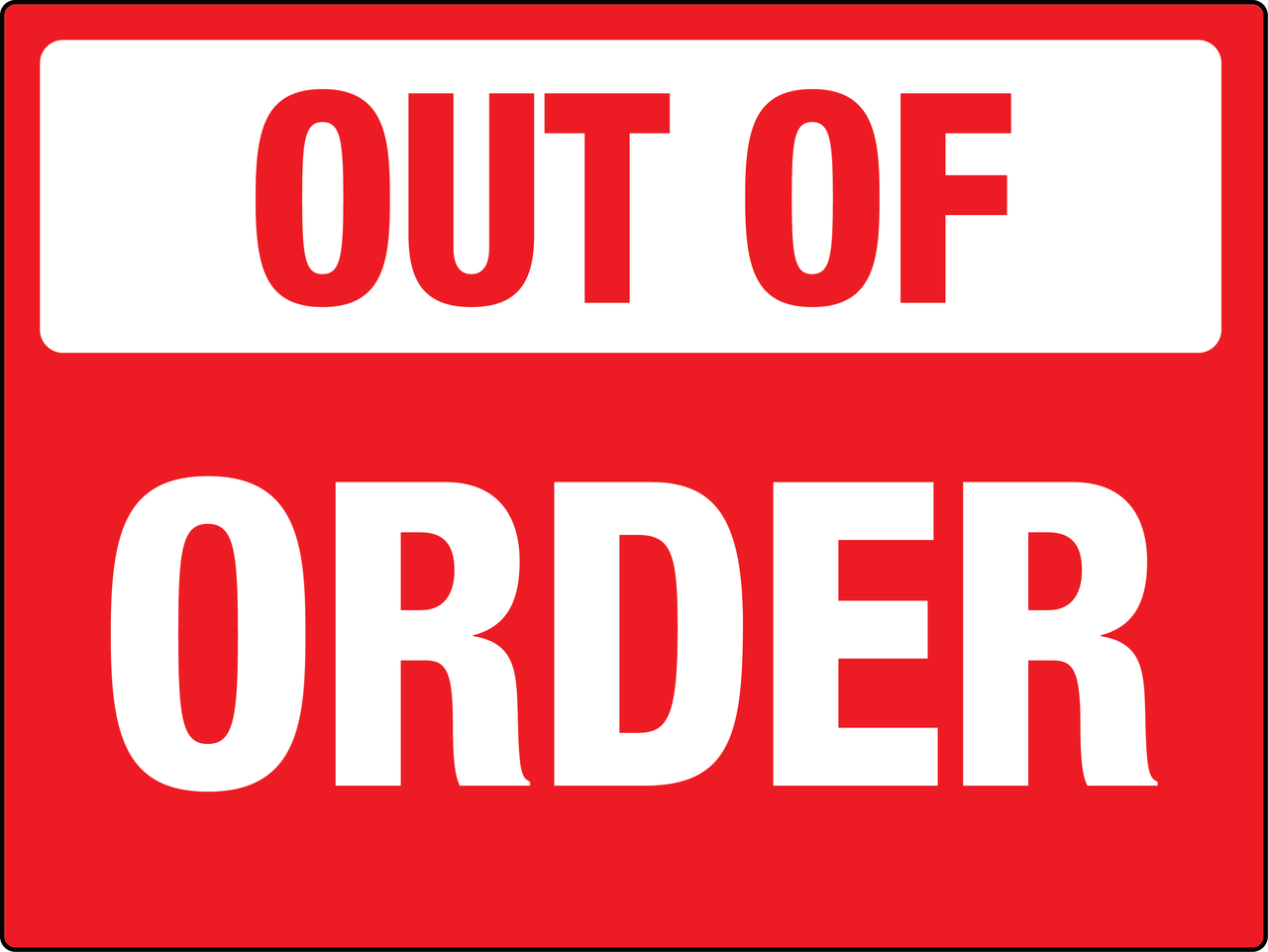 Out Of Order Sign Red And White Wall Sign Worksheets Library Out Of Order Sign Red And White Wall Sign Worksheets Library