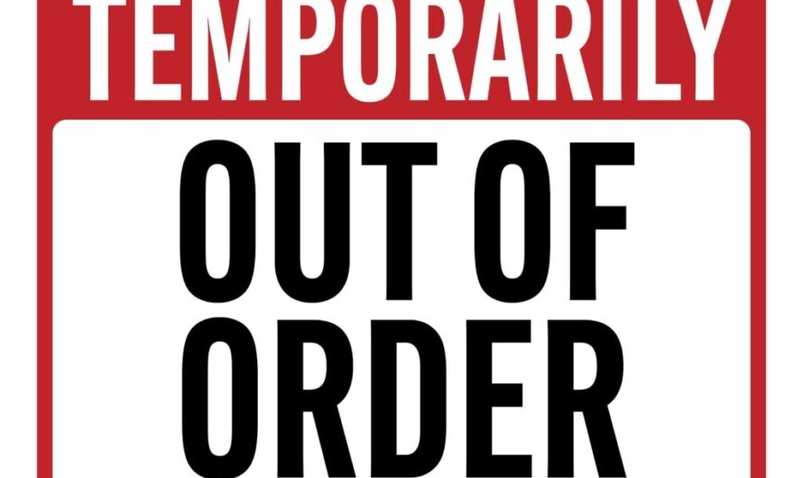 Out Of Order Sign Printable
