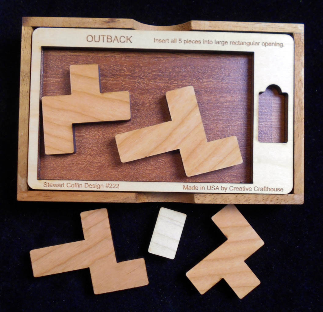OUTBACK Puzzle Wood Brain Teaser Stewart Coffin Design 222 EBay OUTBACK Puzzle Wood Brain Teaser Stewart Coffin Design 222 EBay