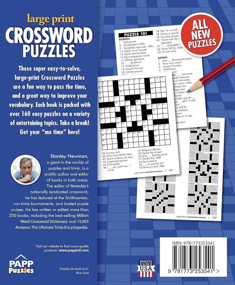 PAPP Large Print Crossword Puzzle Book For Adults 160 Challenging Puzzles Brain Games Perfect Gifts For Seniors 352 Pages With Answers PAPP 9781773253541 Amazon Books PAPP Large Print Crossword Puzzle Book For Adults 160 Challenging Puzzles Brain Games Perfect Gifts For Seniors 352 Pages With Answers PAPP 9781773253541 Amazon Books