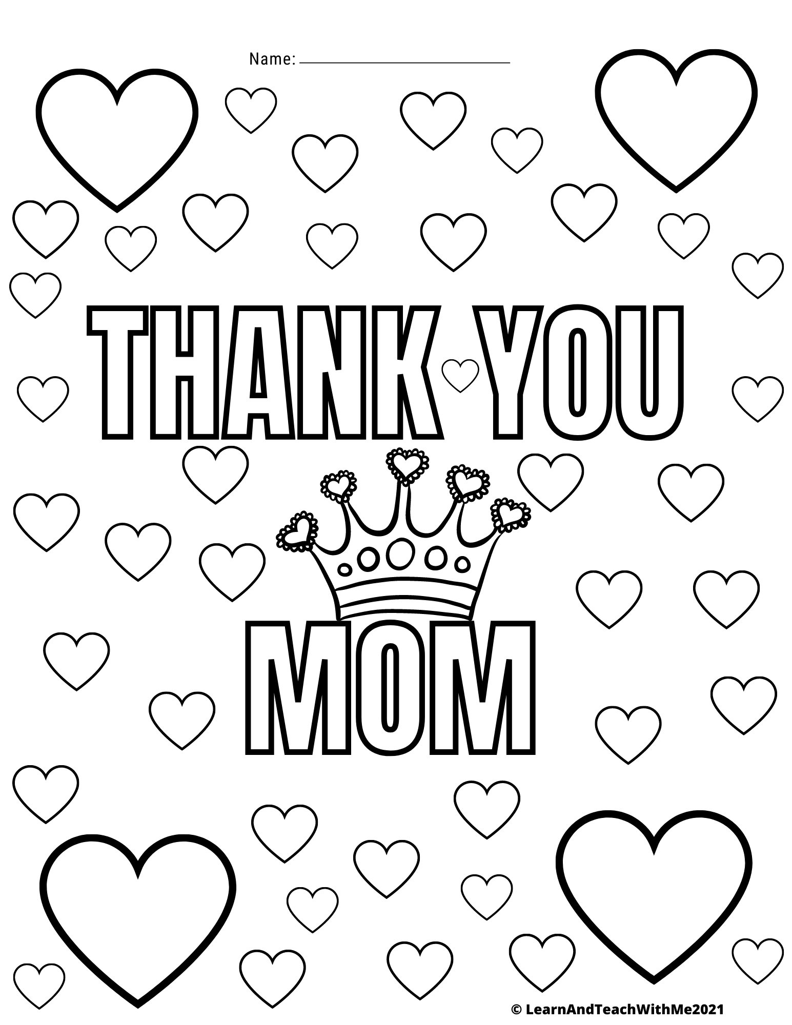 Parents And Teachers Appreciation Thank You Coloring Pages Made By Teachers
