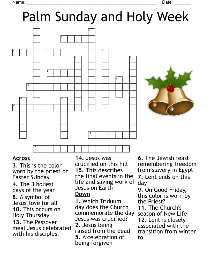 Passover Crossword WordMint Passover Crossword WordMint