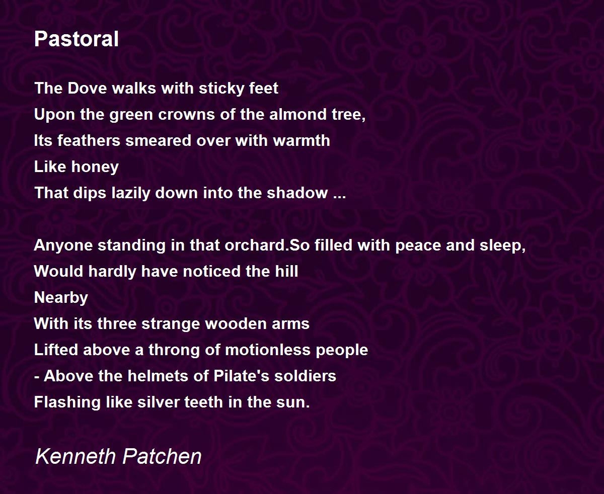 Pastoral Poem 4 Letters Letters Pastoral Poem 4 Letters Letters