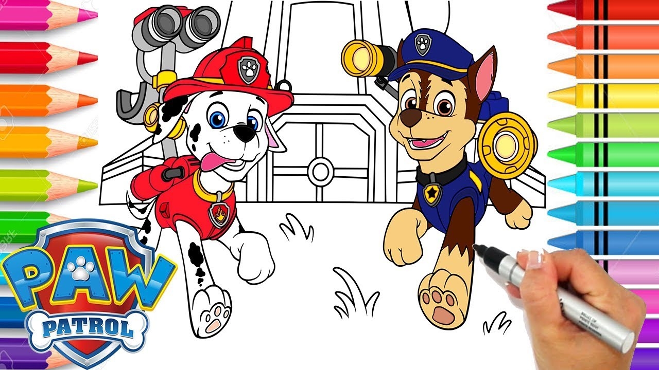 Paw Patrol Chase And Marshall Coloring Page Paw Patrol Coloring Book Printable Paw Patrol Page YouTube Paw Patrol Chase And Marshall Coloring Page Paw Patrol Coloring Book Printable Paw Patrol Page YouTube