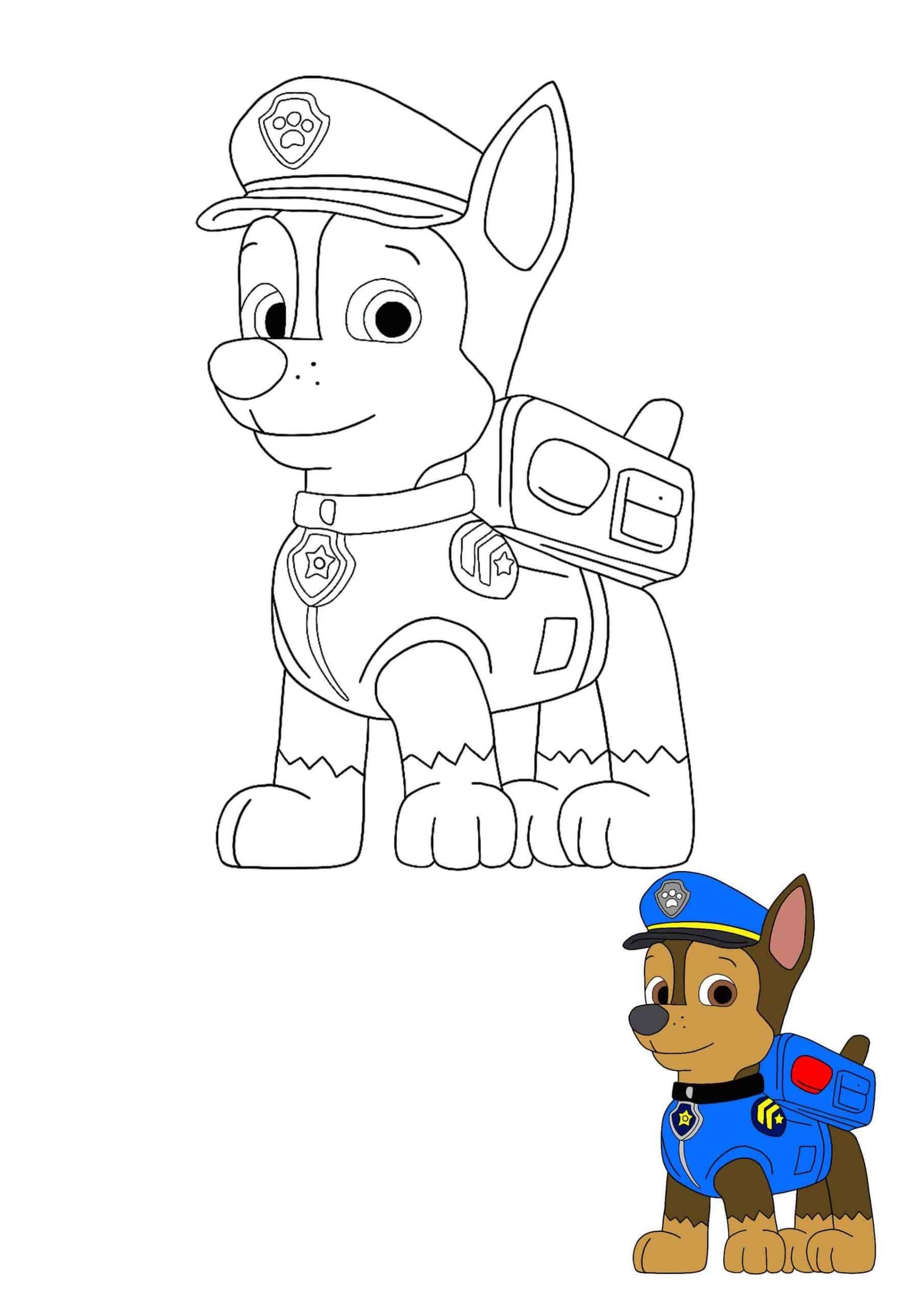 Paw Patrol Chase Coloring Pages 4 Free Printable Coloring Sheets 2021 Paw Patrol Chase Coloring Pages 4 Free Printable Coloring Sheets 2021