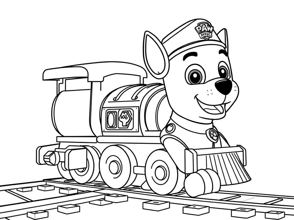 Paw Patrol Chase Train Coloring Page Free Printable Coloring Page Paw Patrol Chase Train Coloring Page Free Printable Coloring Page