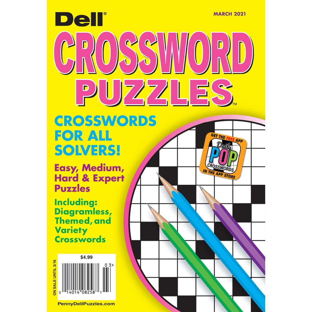 Penny Press Dell 16 Pack Crossword Puzzle Books 1400 Puzzles Easy To Medium Hard Walmart