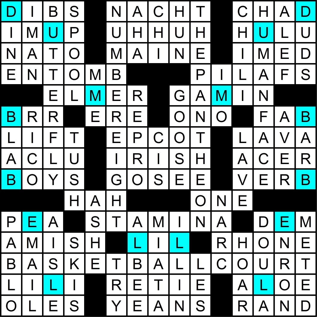 Per Person Crossword Clue 4 Letters Letters
