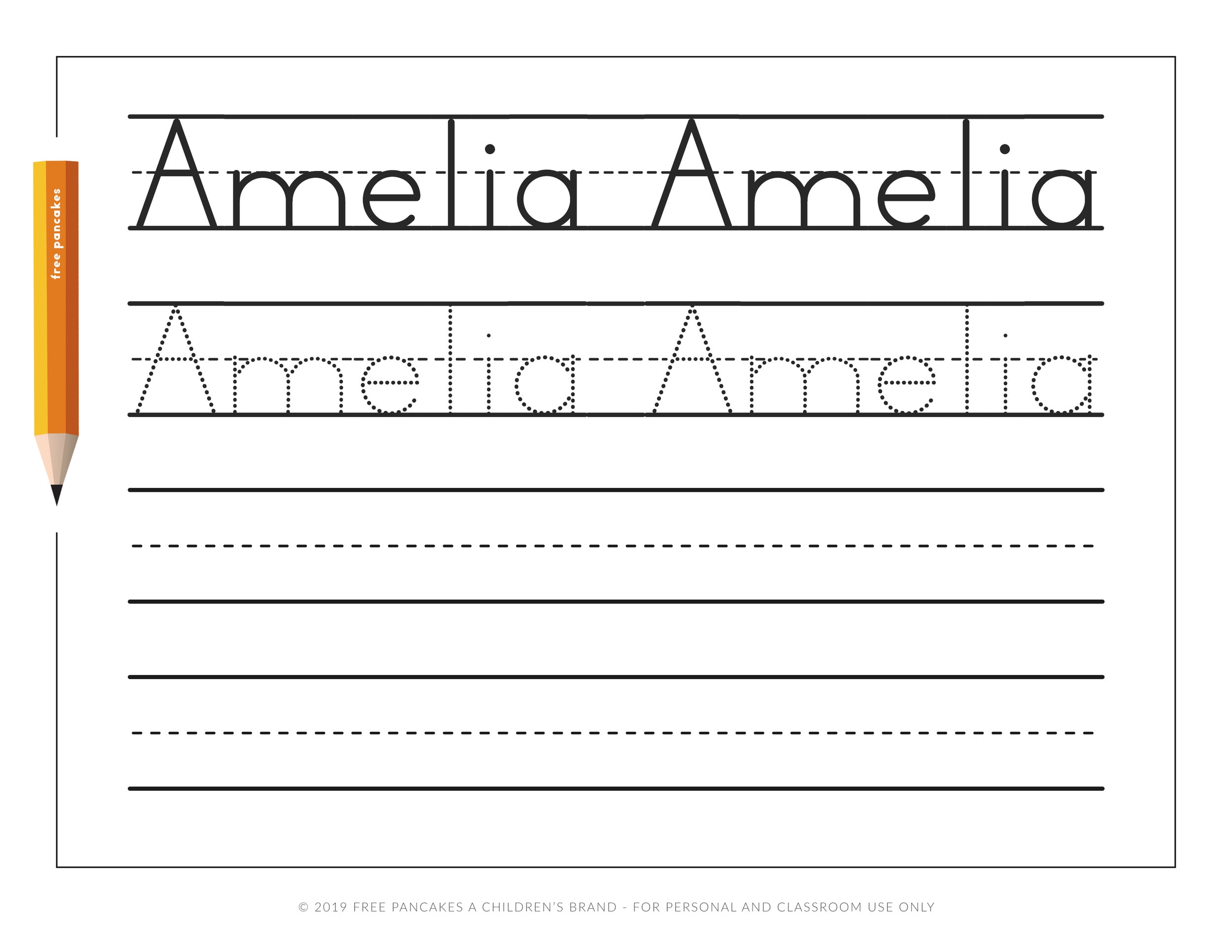 Personalized Name Tracing Worksheets not An Editable Template Worksheets Library