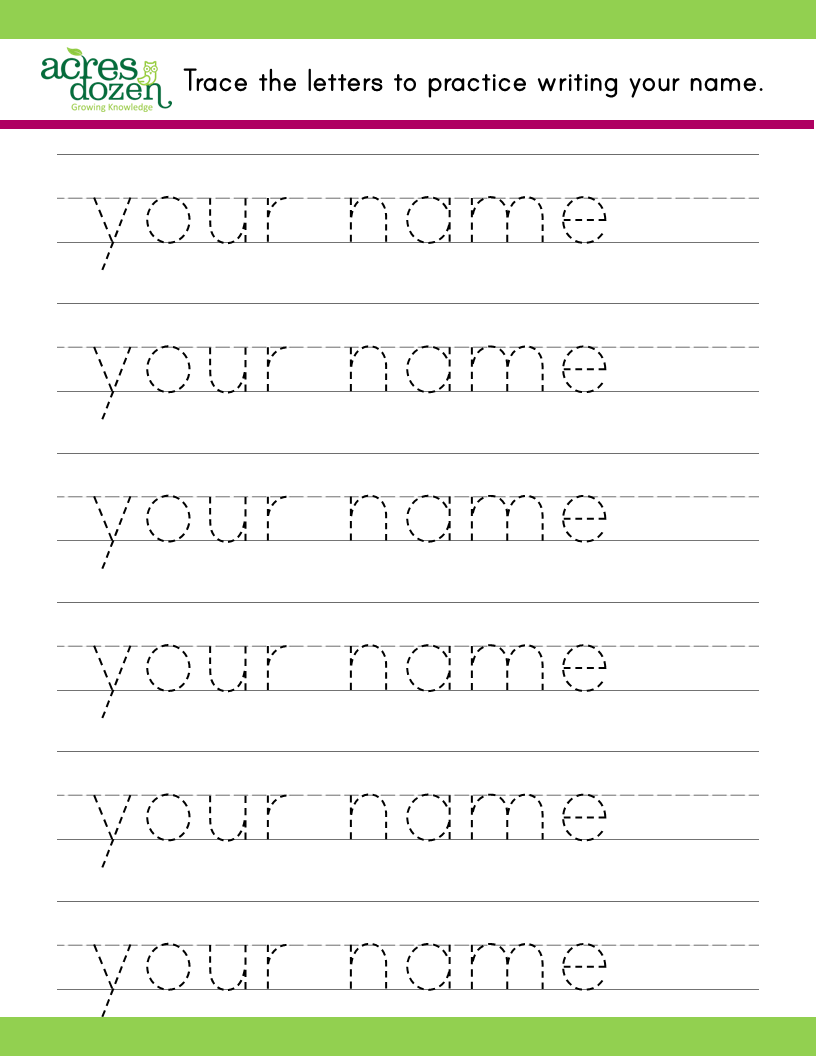 Personalized Name Writing Worksheets For Little Learners Classful Personalized Name Writing Worksheets For Little Learners Classful