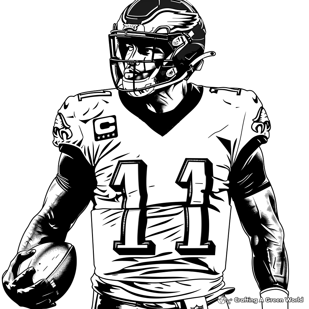Philadelphia Eagles Coloring Pages Free Printable 