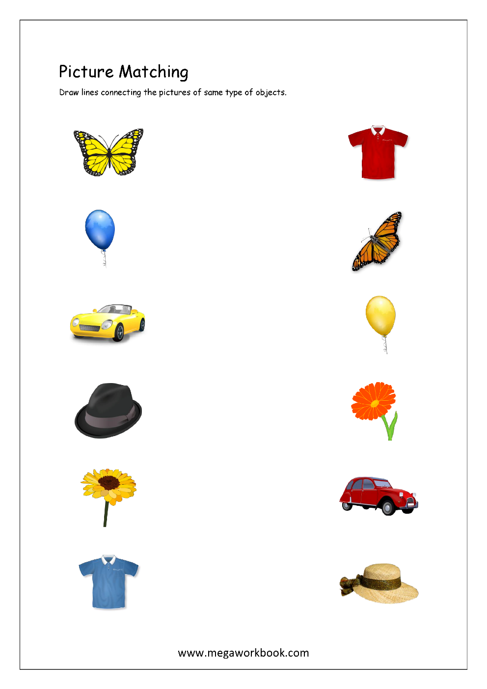 Picture Matching Worksheets For Preschool Free Logical Thinking Printables For Kids MegaWorkbook Picture Matching Worksheets For Preschool Free Logical Thinking Printables For Kids MegaWorkbook