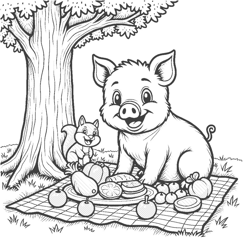 Pigs Coloring Pages ColorAI me Pigs Coloring Pages ColorAI me