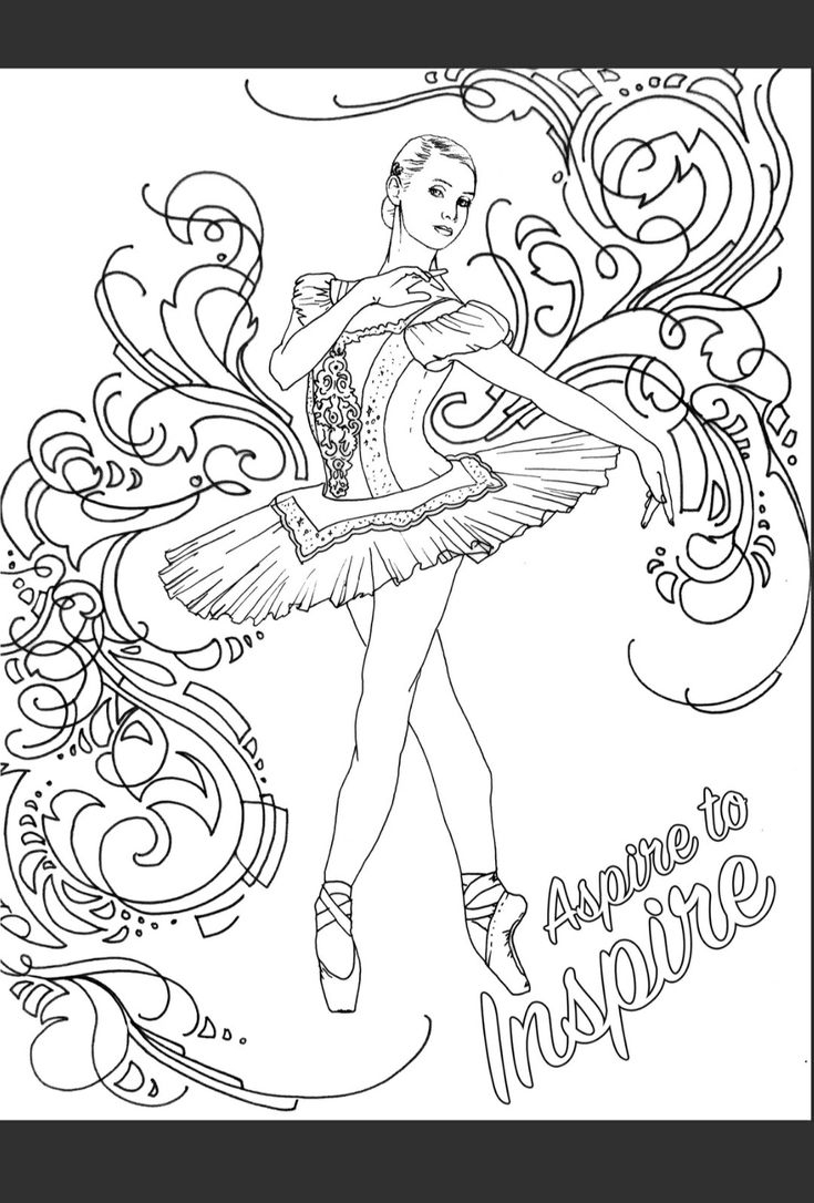 coloring pages ballet dancer