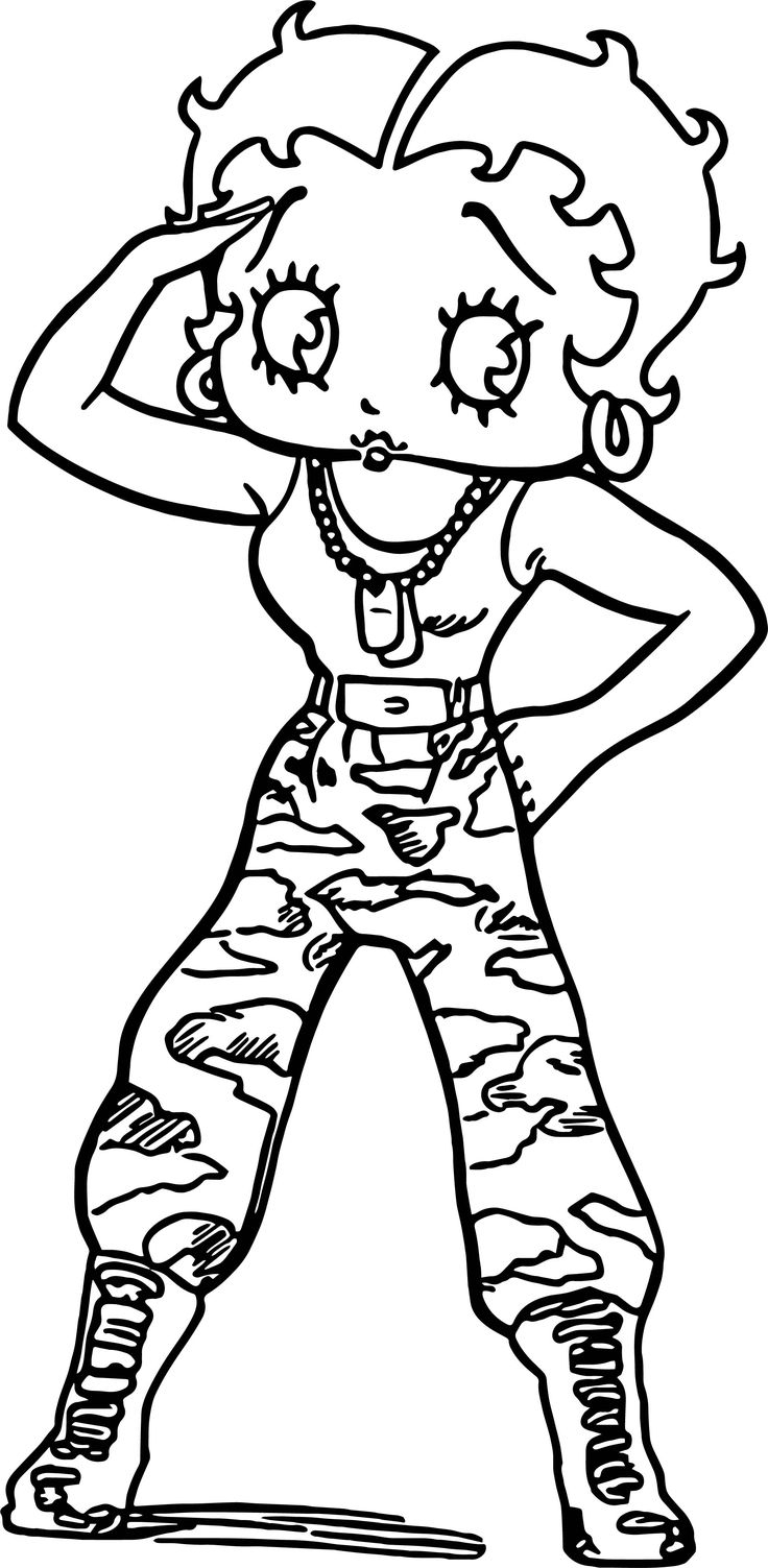 betty boop coloring pages betty boop coloring pages