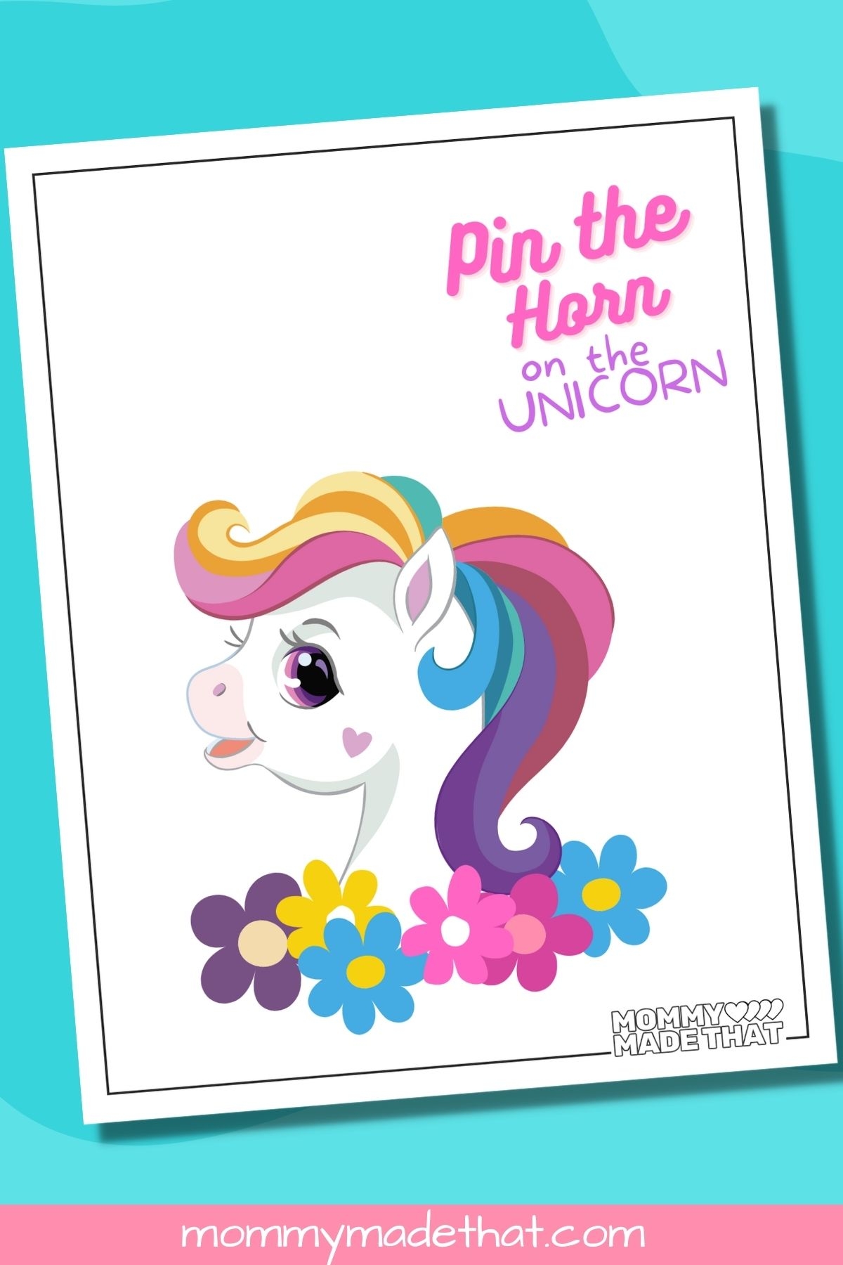 Pin The Horn On The Unicorn Cute Free Printable Pin The Horn On The Unicorn Cute Free Printable