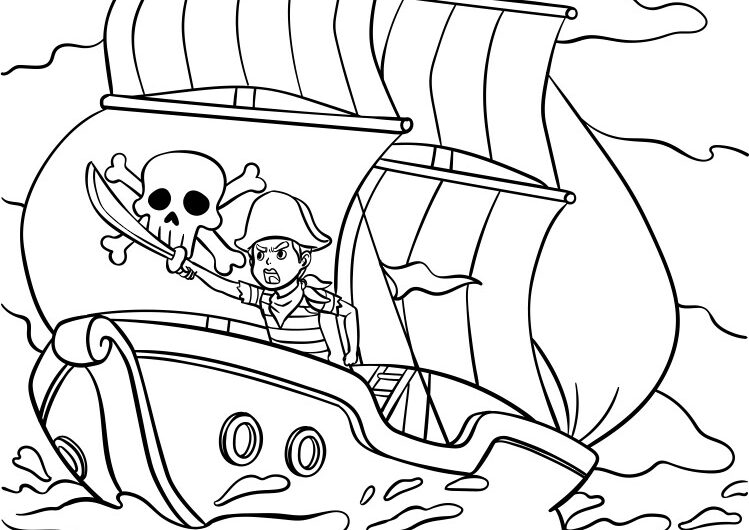 Pirate Ship Coloring Pages