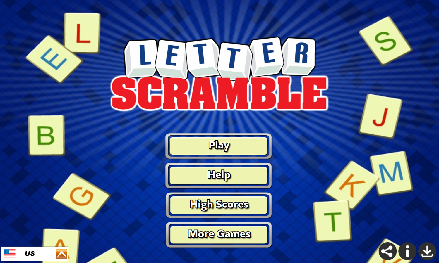 Play Letter Scramble Game Free Online Word Spelling Letter Tile Video Game For Kids Adults