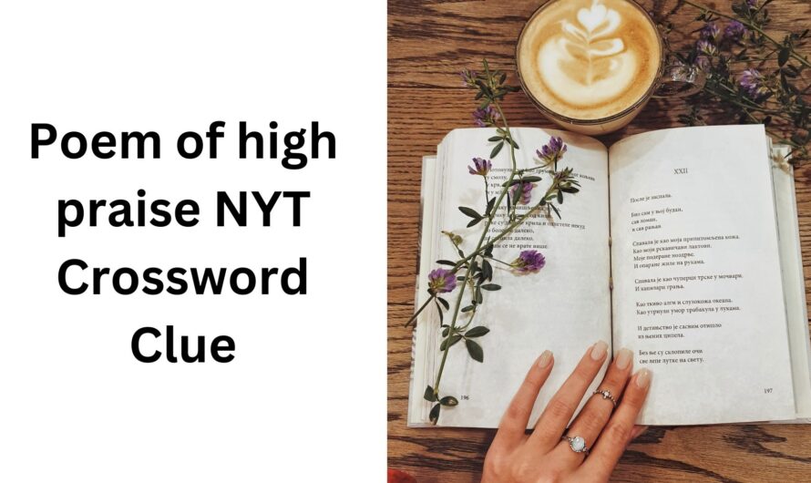 Poem Of Praise Crossword Clue