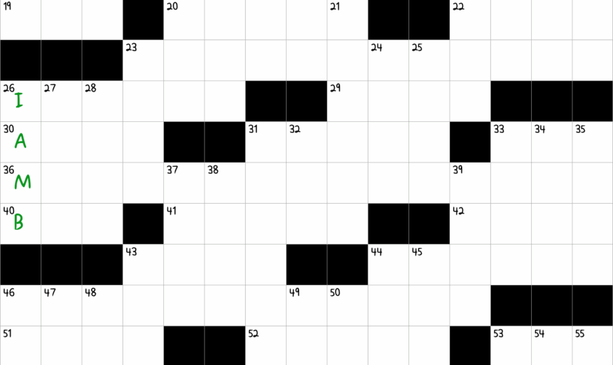 Poetic Foot Crossword