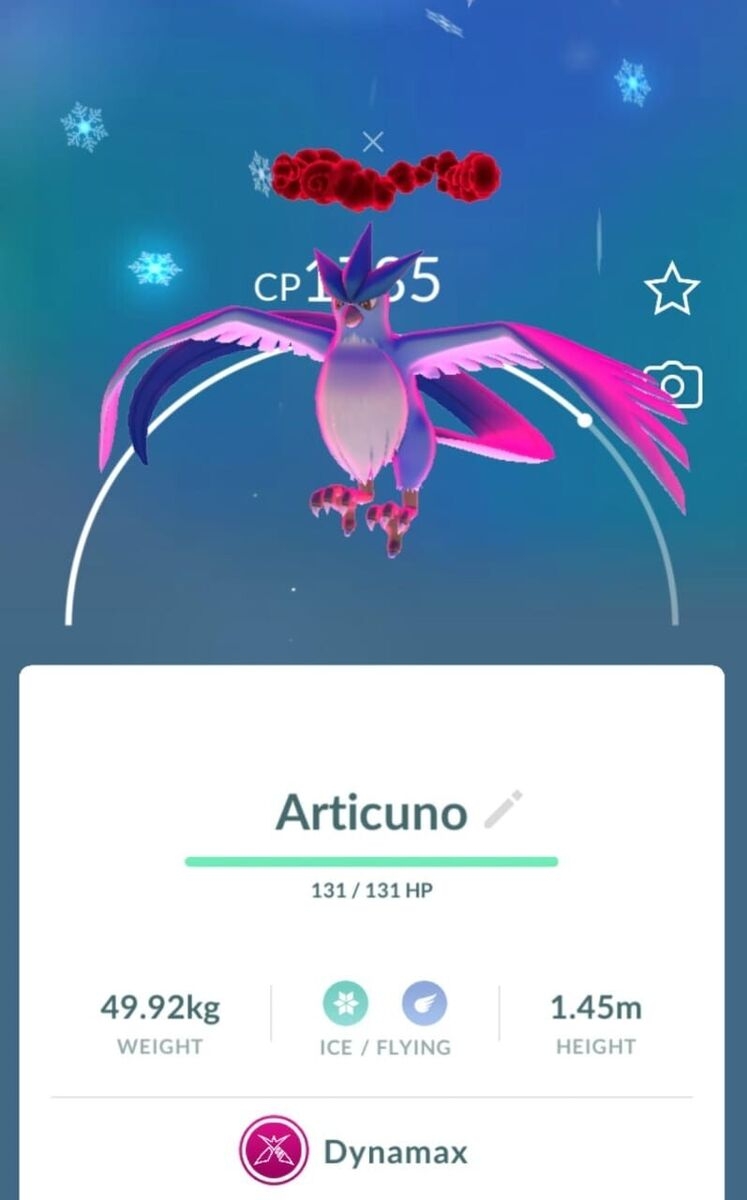 Pok mon Go Dynamax Articuno Zapdos Moltres Non Shiny Pokemon Trade Go Trade 20k EBay Pok mon Go Dynamax Articuno Zapdos Moltres Non Shiny Pokemon Trade Go Trade 20k EBay