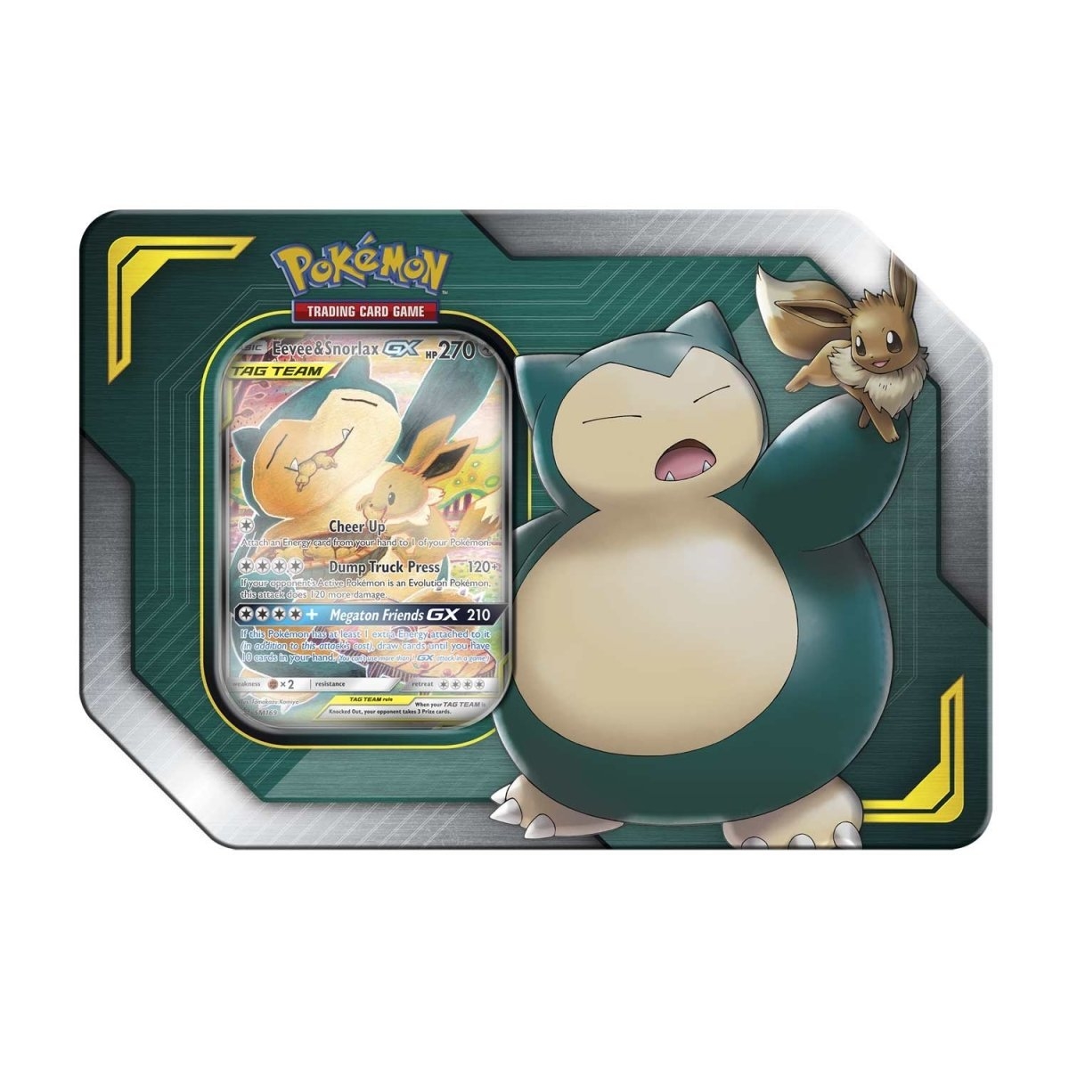 Pok mon TCG TAG TEAM Tin Eevee Snorlax GX Pok mon Center Official Site Pok mon TCG TAG TEAM Tin Eevee Snorlax GX Pok mon Center Official Site