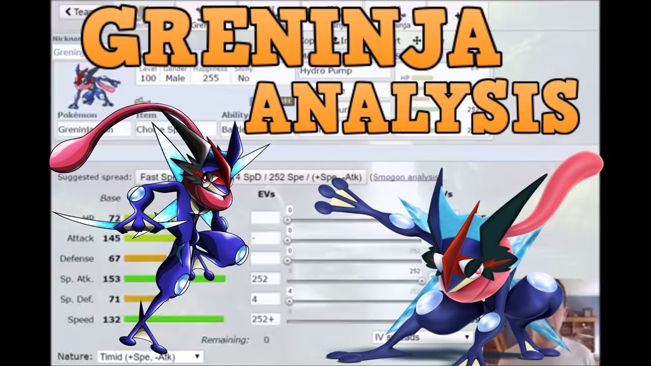 Pokemon Showdown Greninja Analysis Viable Sets YouTube