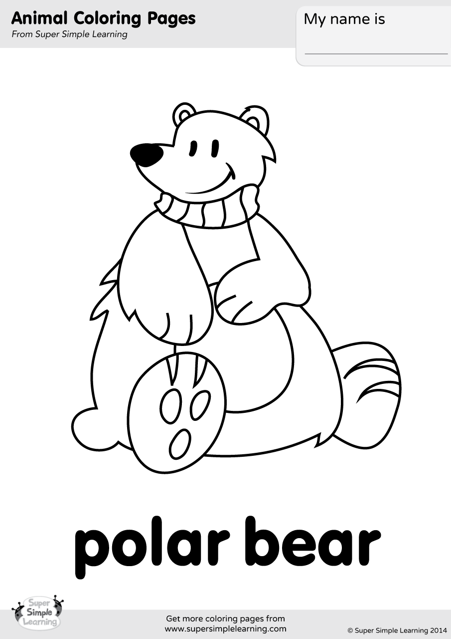 polar bear coloring pages polar bear coloring pages