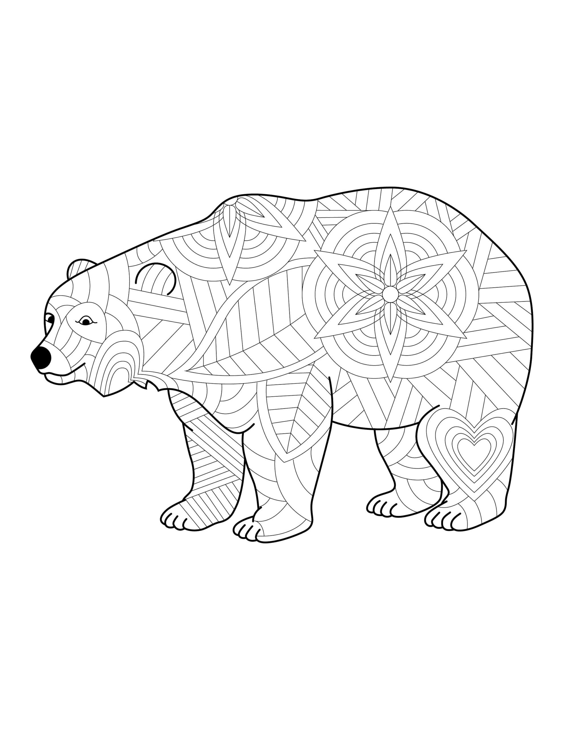 Polar Bear Coloring Page Zen Coloring Digital Download Coloring Page Instant Download Printable PDF Etsy Polar Bear Coloring Page Zen Coloring Digital Download Coloring Page Instant Download Printable PDF Etsy