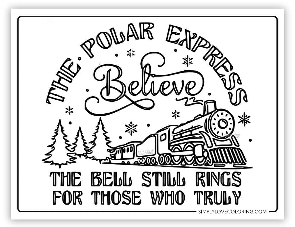 Polar Express Coloring Pages Free PDF Printables Simply Love Coloring Polar Express Coloring Pages Free PDF Printables Simply Love Coloring