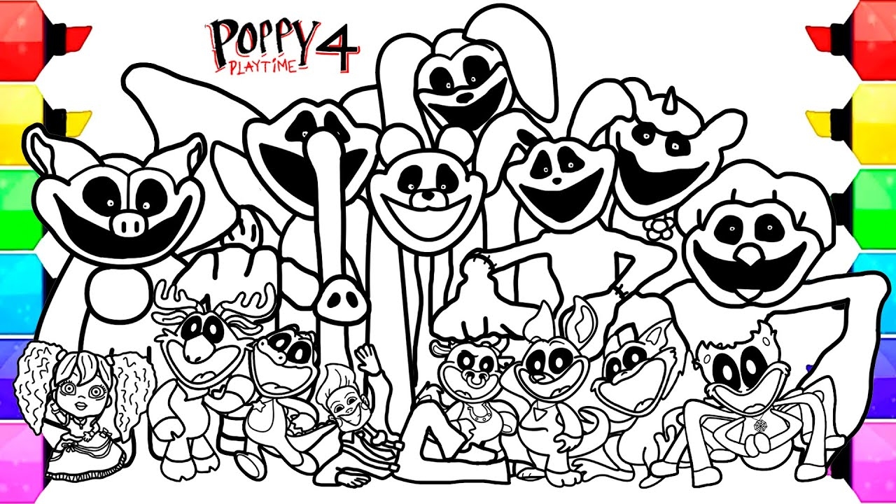 poppy playtime chapter 4 coloring pages poppy playtime chapter 4 coloring pages