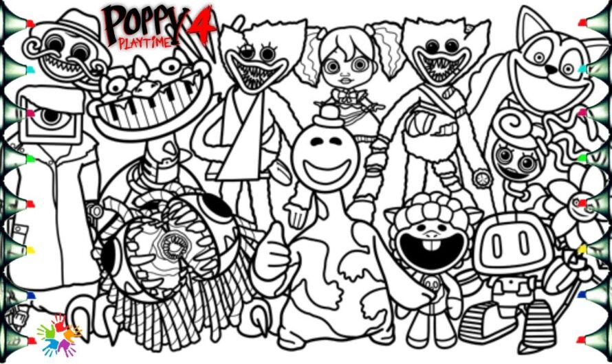 Poppy Playtime Chapter 4 Coloring Pages