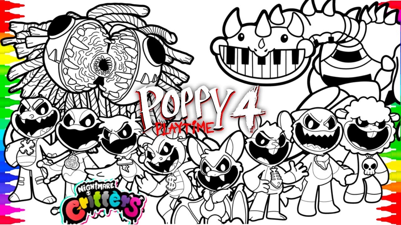 Poppy Playtime Chapter 4 Coloring Pages YARNABY Pianosaurus NIGHTMARE CRITTERS NCS Music YouTube Poppy Playtime Chapter 4 Coloring Pages YARNABY Pianosaurus NIGHTMARE CRITTERS NCS Music YouTube