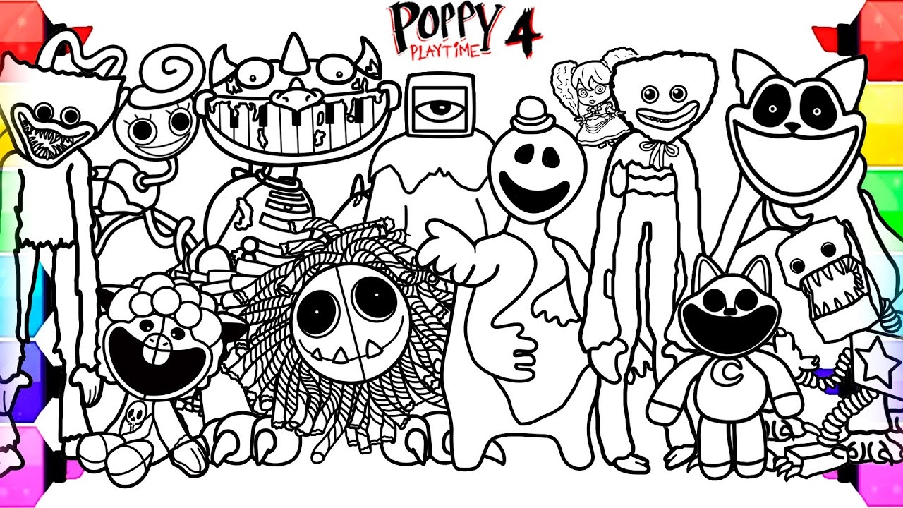 Poppy Playtime Chapter 4 New Big Coloring Pages How To Color All New Bosses And Monsters YouTube Poppy Playtime Chapter 4 New Big Coloring Pages How To Color All New Bosses And Monsters YouTube