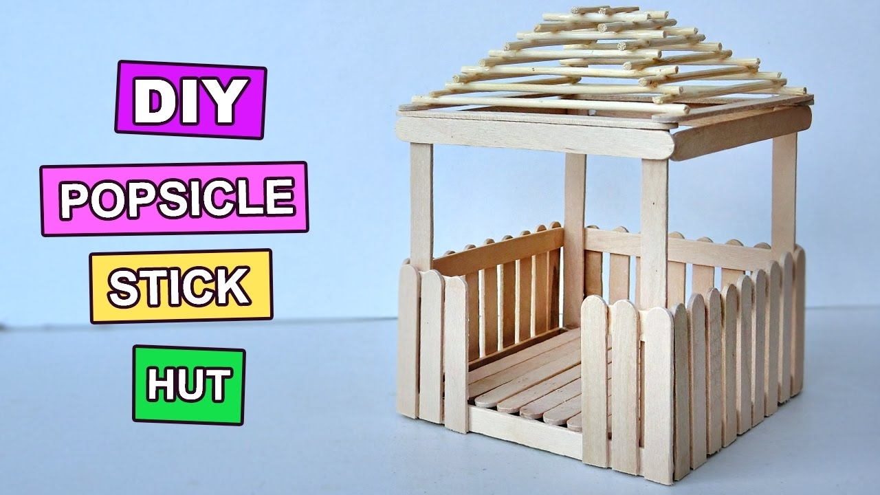 Popsicle Stick Crafts Miniature Relaxing Hut 3 YouTube Popsicle Stick Crafts Miniature Relaxing Hut 3 YouTube