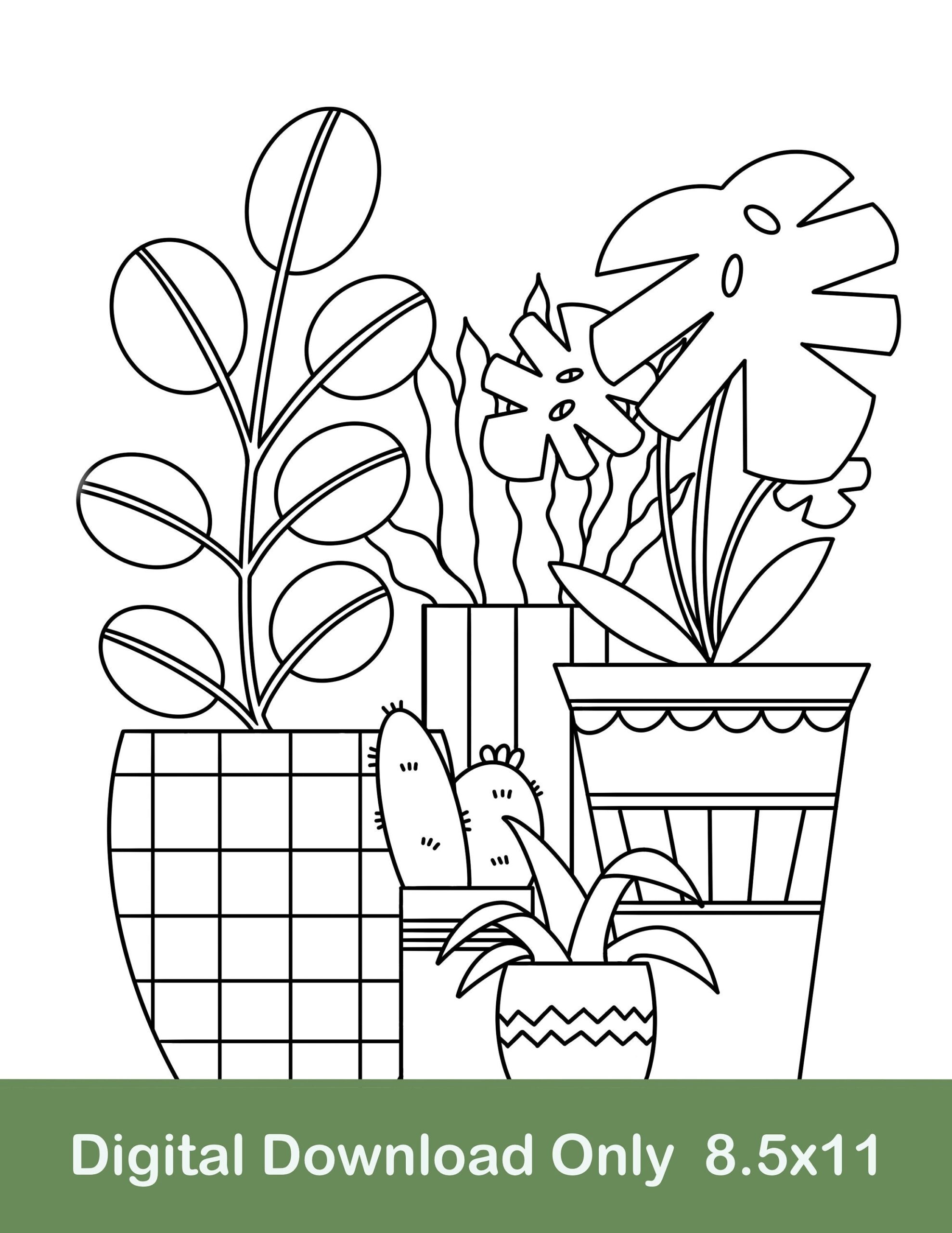 coloring pages for plants coloring pages for plants
