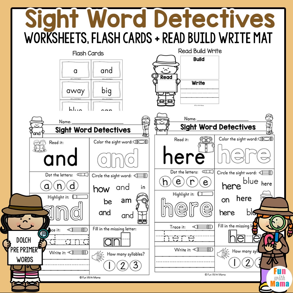 Pre K Sight Word Worksheets That Are Fun Fun With Mama Pre K Sight Word Worksheets That Are Fun Fun With Mama