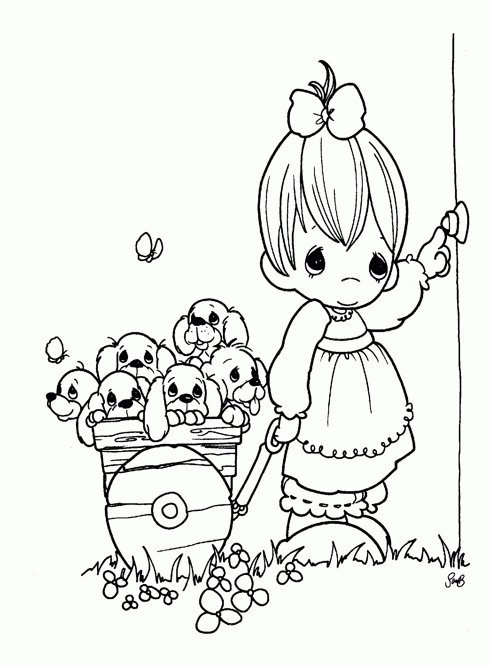 Precious Moments Coloring Pages Precious Moments Coloring Pages