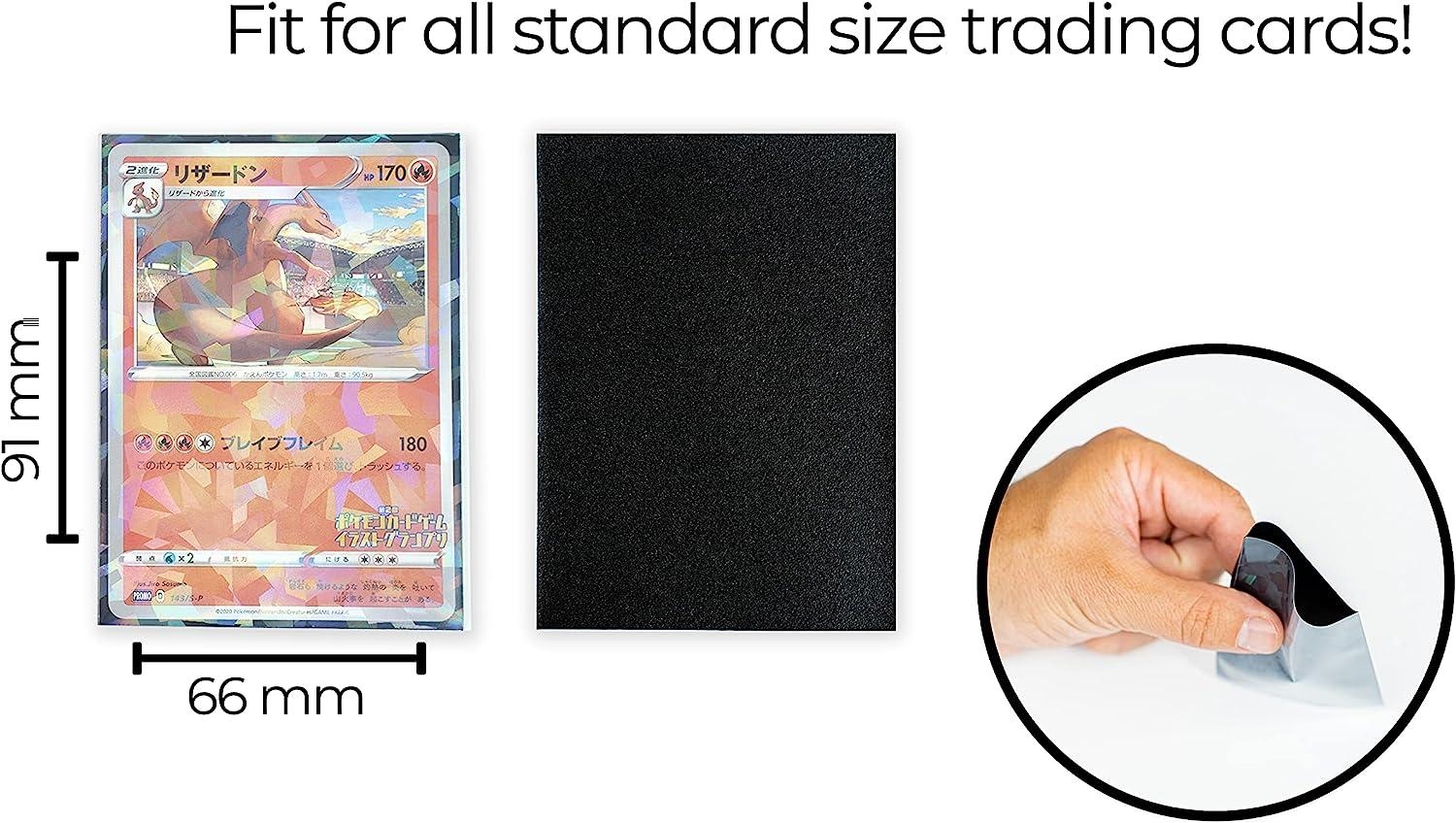 Premium Preferred Protection 100 Black Holographic Card Sleeves Perfect Fit Trading Card Sleeves For Pokemon Magic The Gathering And More Buy Now With Express International Delivery GoSupps Premium Preferred Protection 100 Black Holographic Card Sleeves Perfect Fit Trading Card Sleeves For Pokemon Magic The Gathering And More Buy Now With Express International Delivery GoSupps