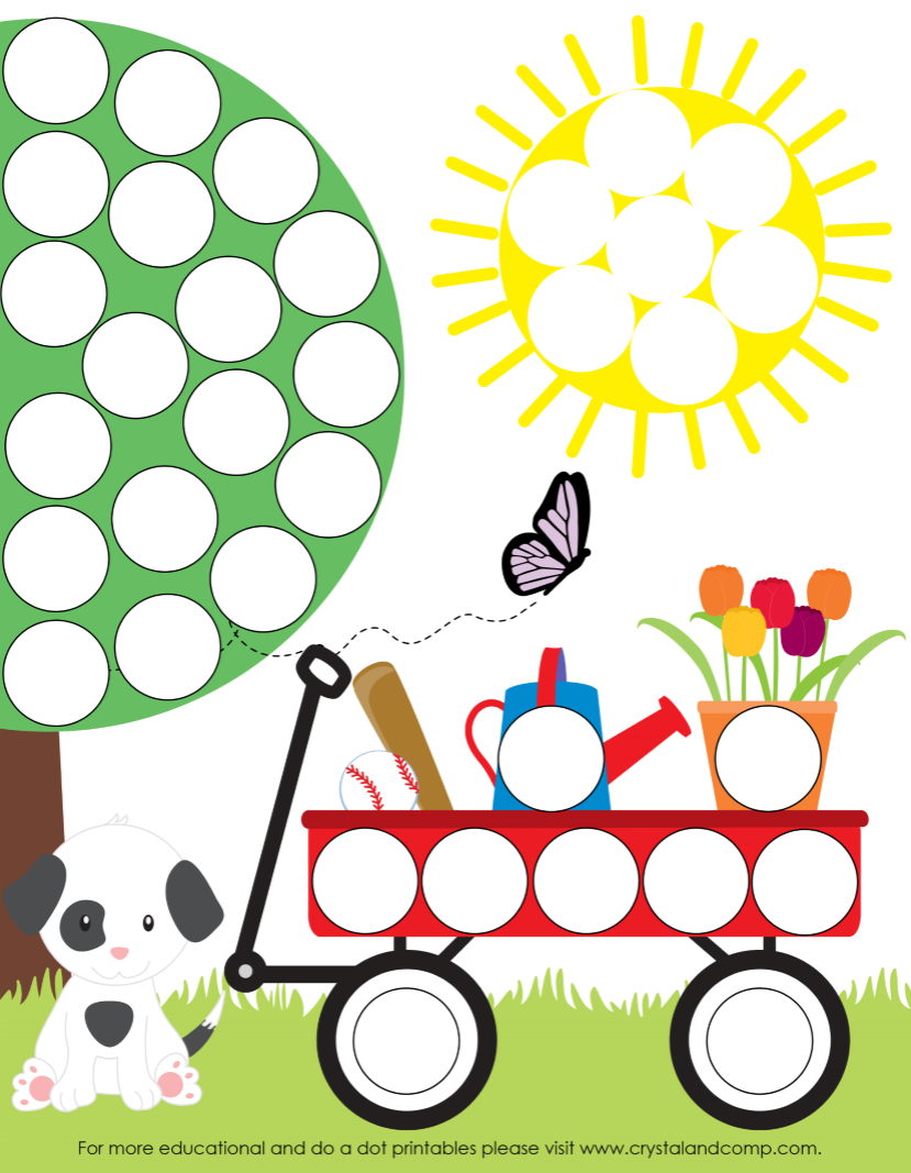 Preschool Do A Dot Printables Spring Preschool Do A Dot Printables Spring