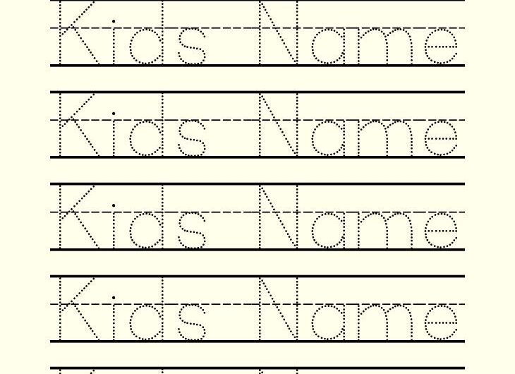 Create Printables Name Tracing